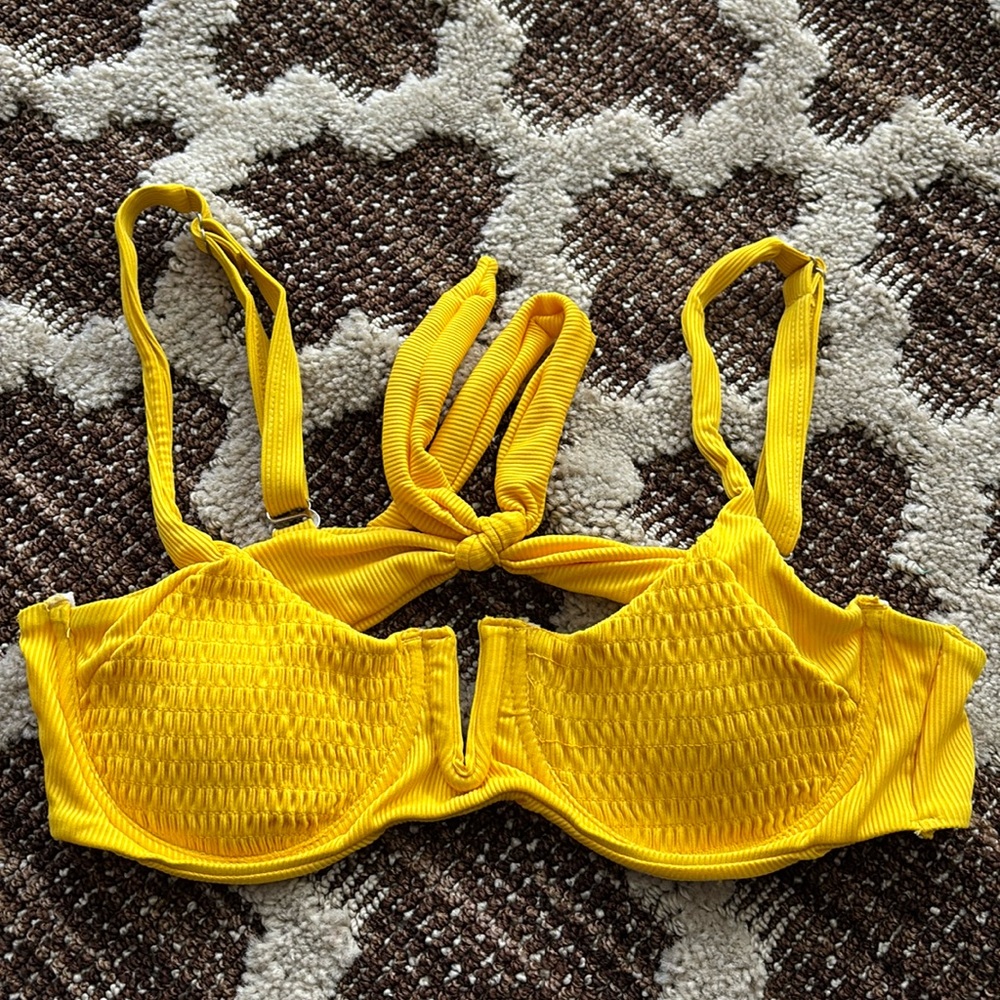 Zaful Gold Bikini Top Size M/6